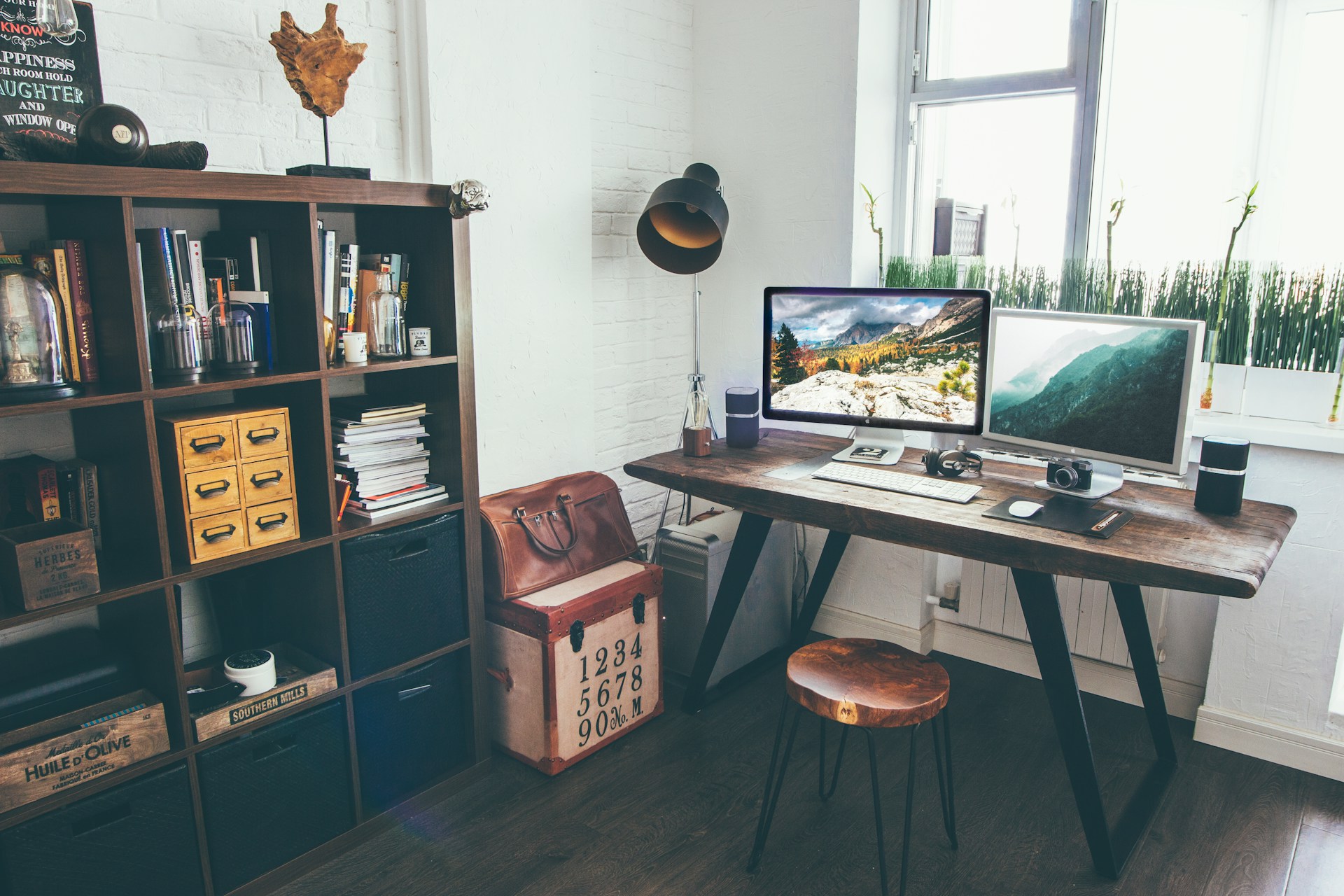 A content creators workspace