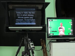 a teleprompter