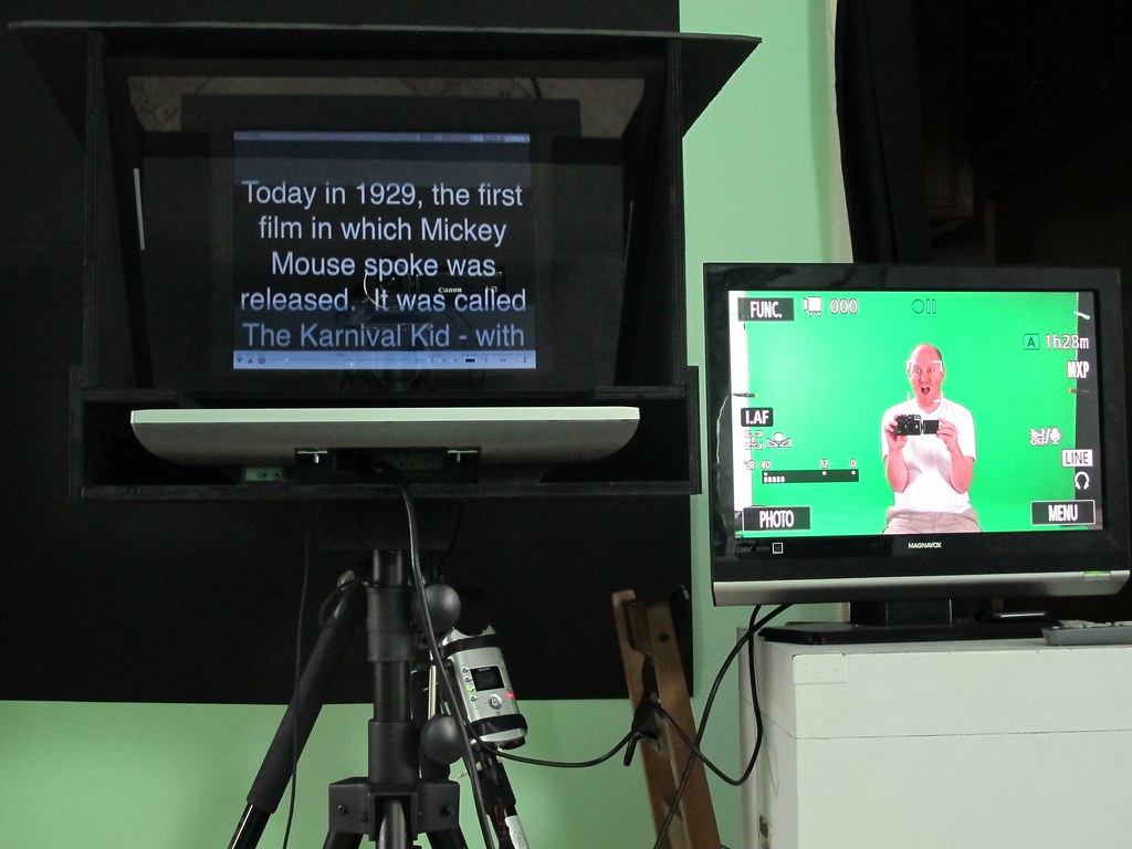 a teleprompter