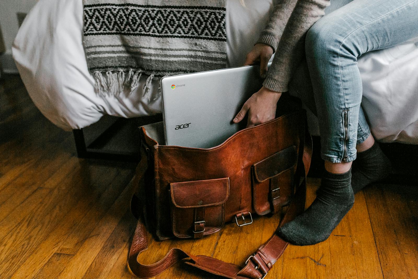 a portable setup getting unloaded in a hotel room